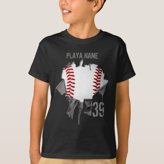 Torn Baseball T-shirt (Voorkant)