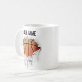 Torn Basketball Coffee Mok (Voorkant links)