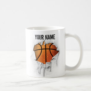 Torn Basketball Coffee Mok