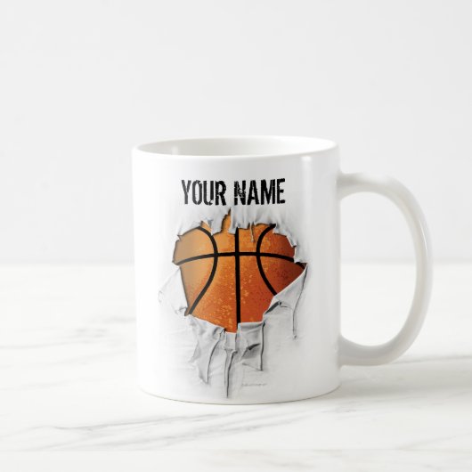 Torn Basketball Coffee Mok (Rechts)