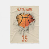 Torn Basketball Fleece Blanket (Voorkant)
