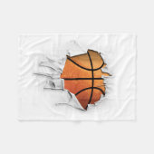 Torn Basketball Fleece Blanket Deken (Voorkant (Horizontaal))