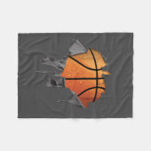 Torn Basketball Fleece Deken (Voorkant (Horizontaal))