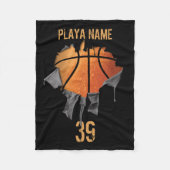 Torn Basketball Fleece Deken (Voorkant)