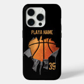 Torn Basketball (gepersonaliseerd) Case-Mate iPhone Case (Achterkant)