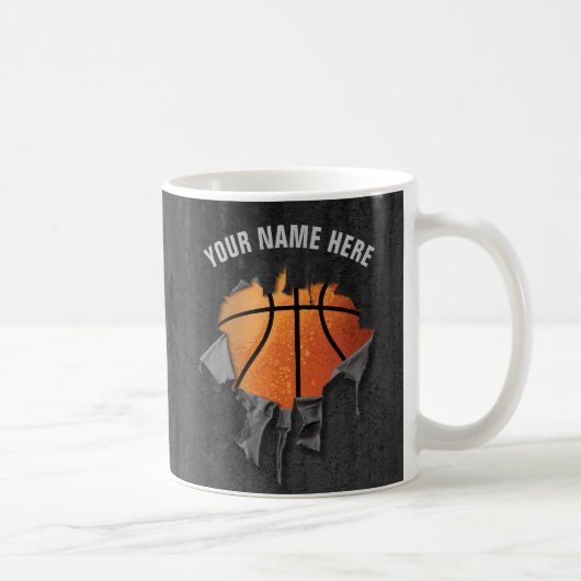 Torn Basketball (gepersonaliseerd) Koffiemok (Rechts)