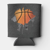 Torn Basketball (getextureerd) Blikjeskoeler (Voorkant)