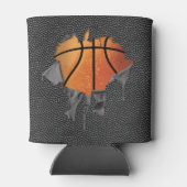 Torn Basketball (getextureerd) Blikjeskoeler (Achterkant)