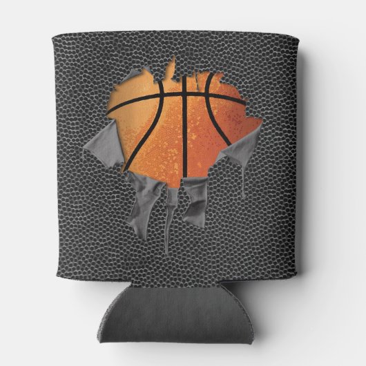 Torn Basketball (getextureerd) Blikjeskoeler (Achterkant)