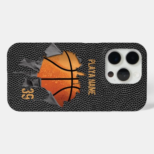Torn Basketball (getextureerd) Case-Mate iPhone Case (Achterkant (horizontaal))