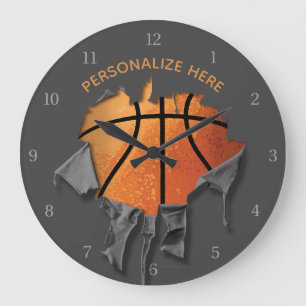 Torn Basketball Large Clock Grote Klok