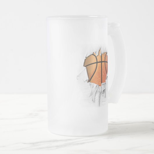 Torn Basketball Matglas Bierpul (Voorkant rechts)