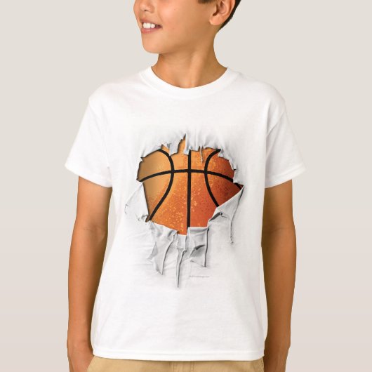 Torn Basketball (nummer en naam) T-shirt (Voorkant)