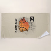 Torn Basketball Strandlaken (Voorkant)