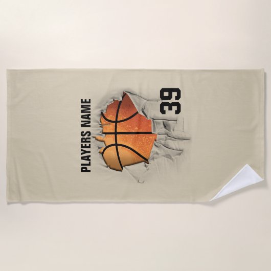 Torn Basketball Strandlaken (Voorkant)