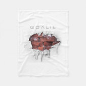 Torn Brick Wall Goalie (Hockey) Fleece Deken (Voorkant)
