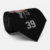 Torn Brick Wall Goalie (Hockey) Stropdas (Opgerold)