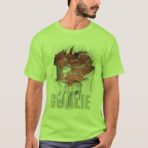 Torn Brick Wall Goalie (Hockey) T-shirt