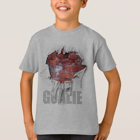 Torn Brick Wall Goalie (Hockey) T-shirt (Voorkant)
