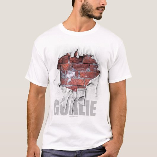 Torn Brick Wall Goalie (Hockey) T-shirt (Voorkant)