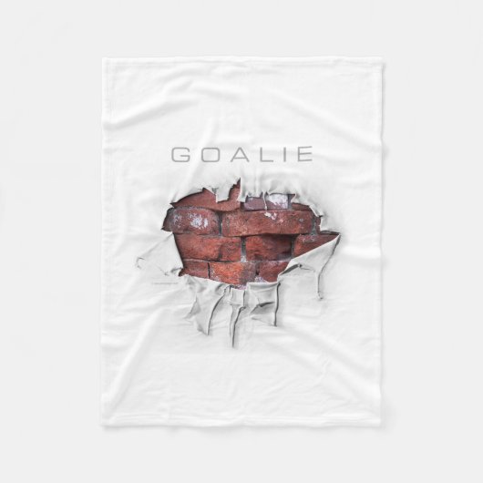 Torn Brick Wall Goalie (Soccer) Fleece Deken (Voorkant)