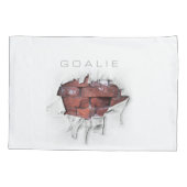 Torn Brick Wall Goalie (Soccer) Kussensloop (Achterkant)