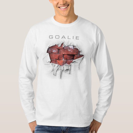 Torn Brick Wall Goalie (Soccer) T-Shirt (Voorkant)