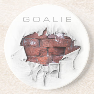 Torn Brick Wall Goalie (Soccer) Zandsteen Onderzetter