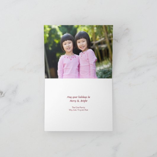 Torn Edge - Foto Vakantie Kaart (Binnen)