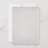 Torn Edge Lavender Wedding Vow Renewal Kaart (Achterkant)