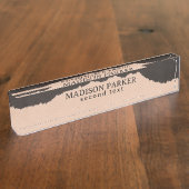 Torn Edge Naambordje (Zijkant)