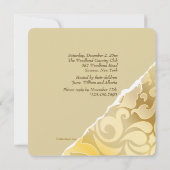 Torn Edges Photo Jubileum Invitation Kaart (Achterkant)