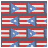 Torn Edges: Puerto Rico Flag Stof (Close Up)