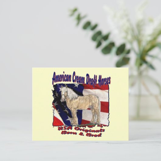 Torn Flag Cream Briefkaart (Staand voorkant)