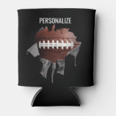 Torn Football Black Koelbox Blikjeskoeler (Voorkant)