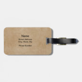 Torn Football (gepersonaliseerd) Bagagelabel (Achterkant horizontaal)