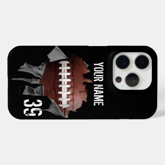 Torn Football (Pesonalized) Case-Mate iPhone Case (Achterkant (horizontaal))