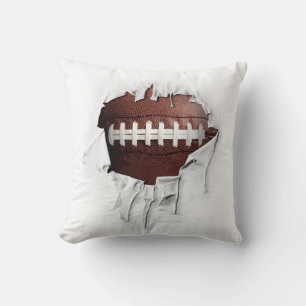 Torn Football White Pillow Kussen