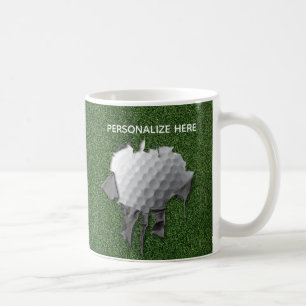 Torn Golf Ball Coffee Mok