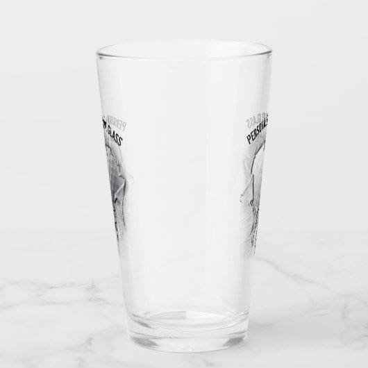 Torn Golf Ball (gepersonaliseerd) Glas (Rechts)