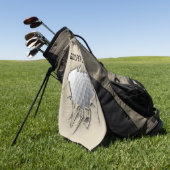 Torn Golf Ball () Golfhanddoek (Groen)