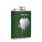 Torn Golf Ball Hip Flask Heupfles (Rechts)