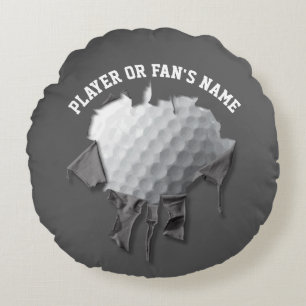 Torn Golf Ball Round Pillow Rond Kussen