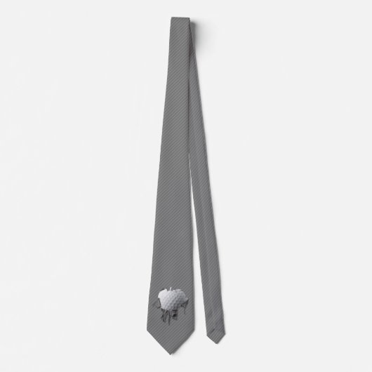 Torn Golf Ball Stropdas (Voorkant)
