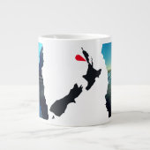 Torn NZ Seascape Tasman Uitzicht Grote Koffiekop (Voorkant)