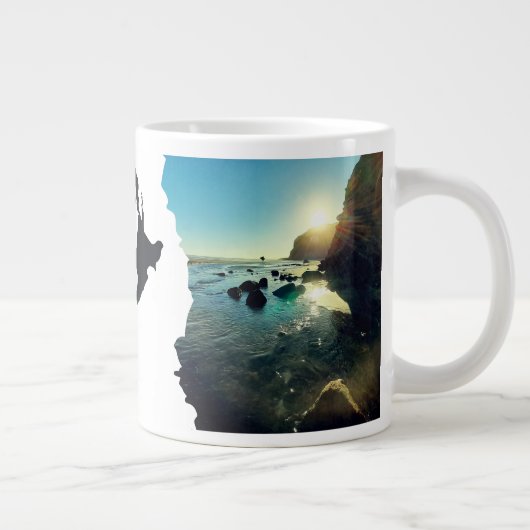 Torn NZ Seascape Tasman Uitzicht Grote Koffiekop (Rechts)