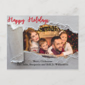 Torn onthult Prettige feestdagen kerstfoto (Voorkant)