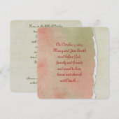 Torn Paper Vow Renewal Kaart (Voorkant / Achterkant)