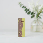 Torn-rand Mini Visitekaartje (Staand voorkant)