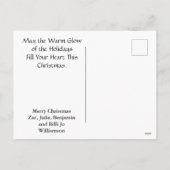 Torn Reopenbaart de kerstfoto van Merry Feestdagenkaart (Achterkant)